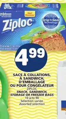 Marché Bonichoix Ziploc snack, sandwich, storage or freezer bags offer