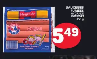 Marché Bonichoix Hygrade wieners offer