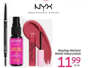 Uniprix Nyx maquillage sélectionné selected makeup products offer