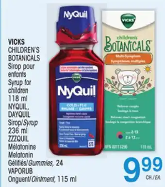 Uniprix Vicks children's botanicals sirop pour enfants/ syrup for children 118 ml offer