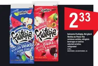 Maxi Boissons fruitopia, thé glacé nestea ou peace tea 1,75 l offer