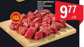 Maxi Bœuf à ragoût désossé format club, 21,55/kg offer