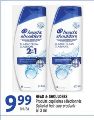 Uniprix Head & shoulders produits capillaires sélectionnés/selected hair care products offer
