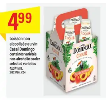 Maxi Boisson non alcoolisée au vin casal domingo, 4x341 ml offer