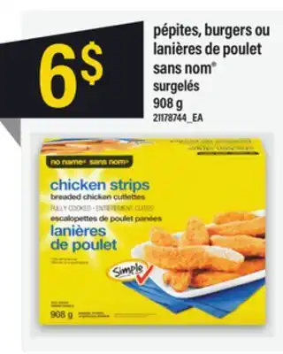 Maxi Pépites, burgers ou lanières de poulet sans nom , 908 g offer