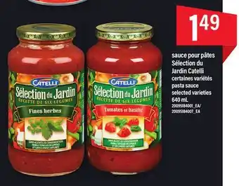 Maxi Sauce pour pâtes sélection du jardin catelli offer