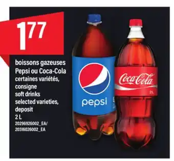 Maxi Boissons gazeuses pepsi ou coca-cola, 2 l offer