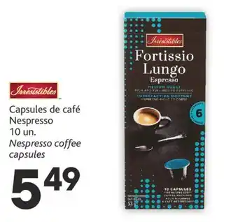 Brunet Irresistibles capsules de café nespresso offer
