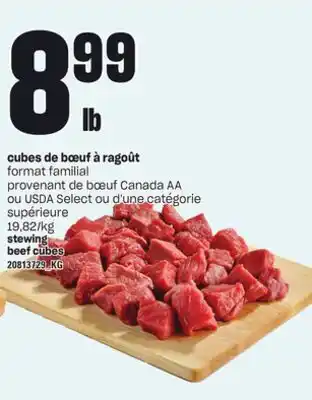 Provigo Cubes de bœuf à ragoût offer