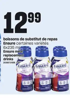 Provigo Boissons de substitut de repas ensure, 6x235 ml offer