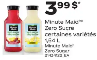Provigo Minute maid zero sucre, 1,54 l offer