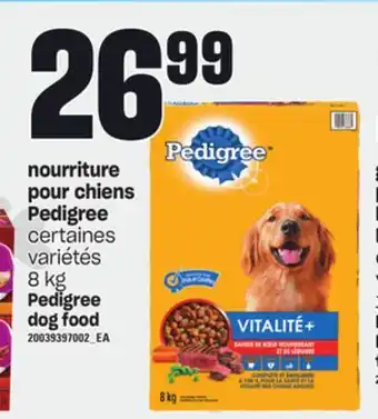 Provigo Nourriture pour chiens pedigree, 8 kg offer