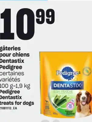 Provigo Gâteries pour chiens dentastix pedigree, 100 g-1,9 kg offer