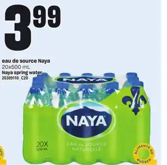 Provigo Eau de source naya, 20x500 ml offer