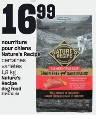 Provigo Nourriture pour chiens nature's recipe, 1,8 kg offer