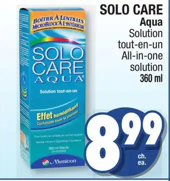 Jean Coutu Solo care aqua all-in-one solution offer