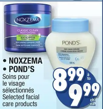 Jean Coutu Noxzema, pond's selected facial care products offer