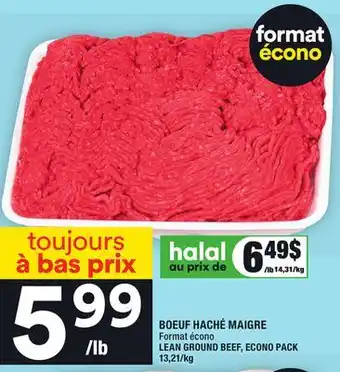 Super C Boeuf haché maigre | lean ground beef offer