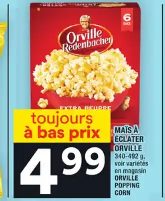 Super C Maïs à éclater orville | orville popping corn offer