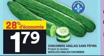Super C Concombre anglais sans pépins | seedless english cucumber offer