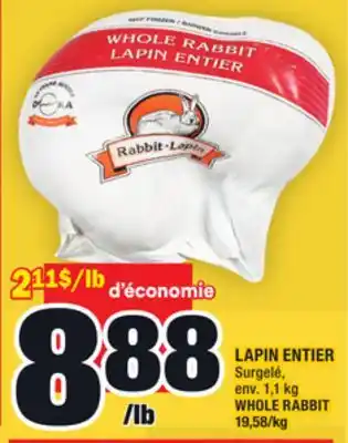 Super C Lapin entier | whole rabbit offer