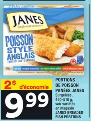 Super C Portions de poisson panées janes | janes breaded fish portions offer