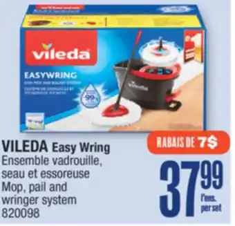 Jean Coutu Vileda easy wring mop, pail and wringer system offer