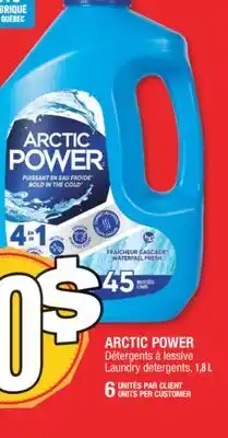 Jean Coutu Arctic power laundry detergents offer