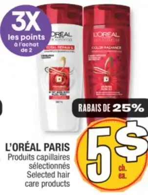 Jean Coutu L'oréal paris selected hair care products offer