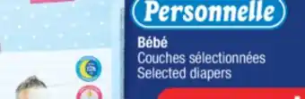 Jean Coutu Personnelle bébé selected diapers offer