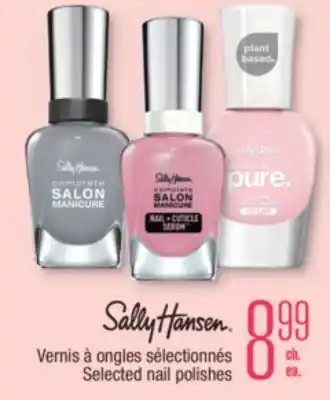 Jean Coutu Sally hansen selected nail polishes offer