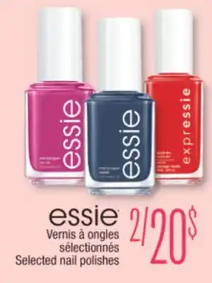 Jean Coutu Essie selected nail polishes offer