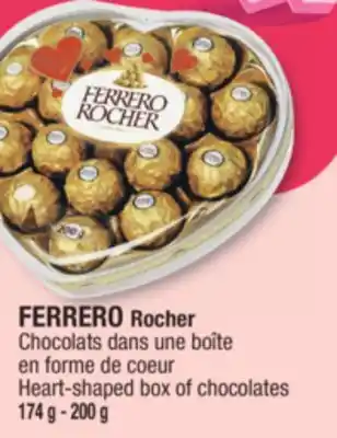 Jean Coutu Ferrero rocher heart-shaped box of chocolates offer