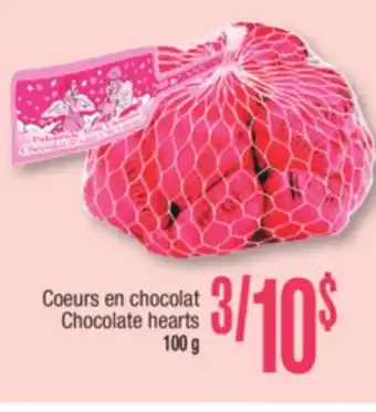 Jean Coutu Chocolate hearts offer