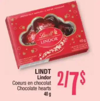 Jean Coutu Lindt lindor chocolate hearts offer