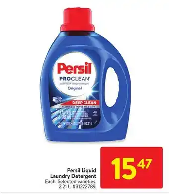 Walmart Persil laundry detergent offer