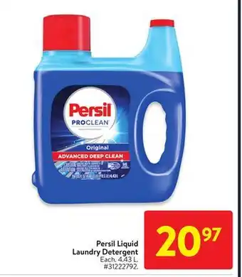 Walmart Persil liquid laundry detergent offer