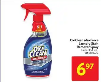 Walmart Oxiclean maxforce laundry stain remover spray offer