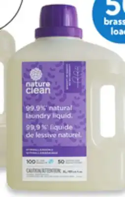 Walmart Nature clean liquid detergent offer