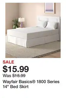 Wayfair Wayfair basics 1800 series 14 bed skirt offer