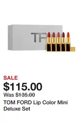 Sephora Tom ford lip color mini deluxe set offer