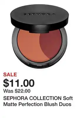 Sephora Sephora collection soft matte perfection blush duos offer