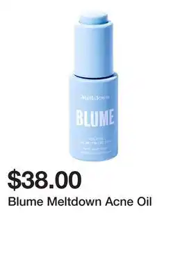 Sephora Blume meltdown acne oil offer