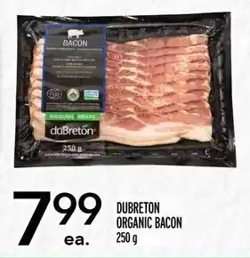 Metro DUBRETON ORGANIC BACON 250g offer