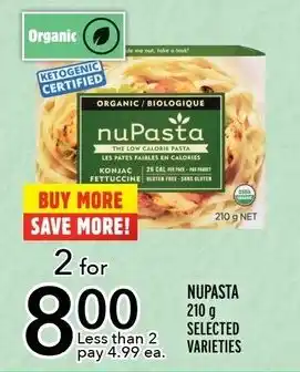 Metro NUPASTA 210g SELECTED VARIETIES offer
