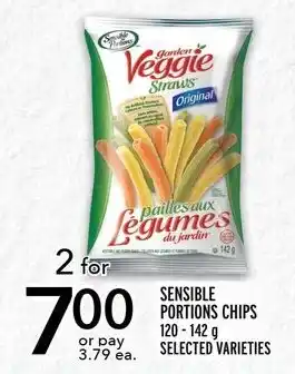 Metro SENSIBLE PORTIONS CHIPS 120-142g SELECTED VARIETIES offer