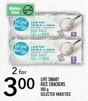Metro LIFE SMART RICE CRACKERS 100g SELECTED VARIETIES offer