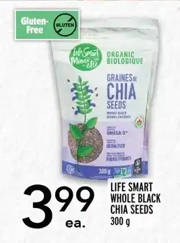 Metro LIFE SMART WHOLE BLACK CHIA SEEDS 300g offer