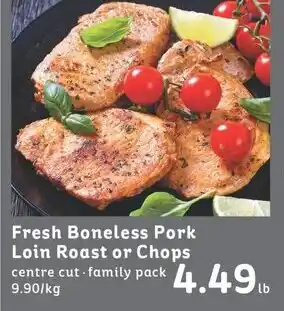 IGA Fresh Boneless Pork Loin Roast or Chops offer