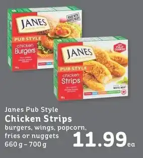 IGA Janes Pub Style Chicken Strips offer